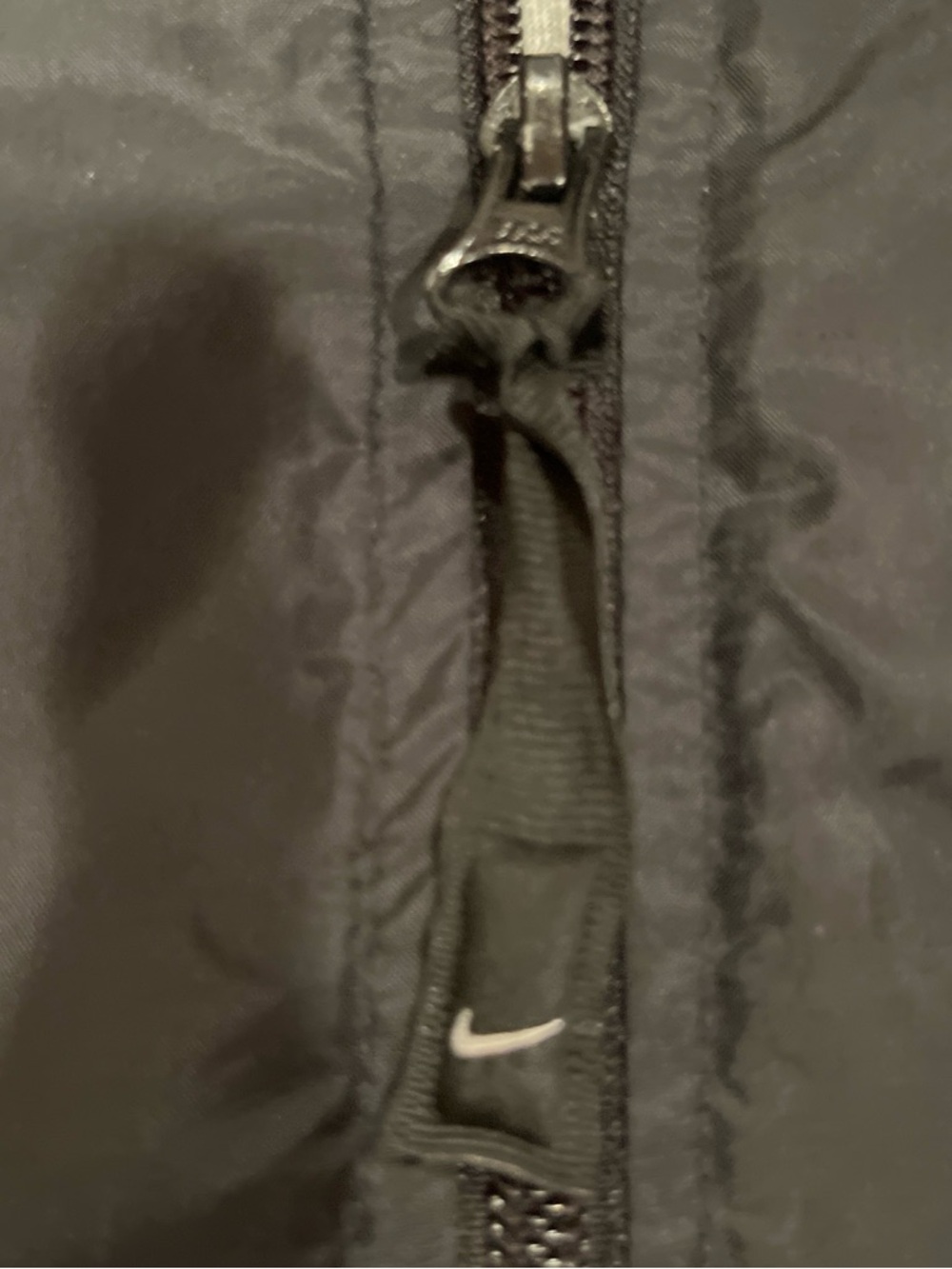 Nike Unisex Black Windbreaker with Reflective Stripes - Picture 3 of 4